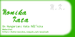 monika kata business card